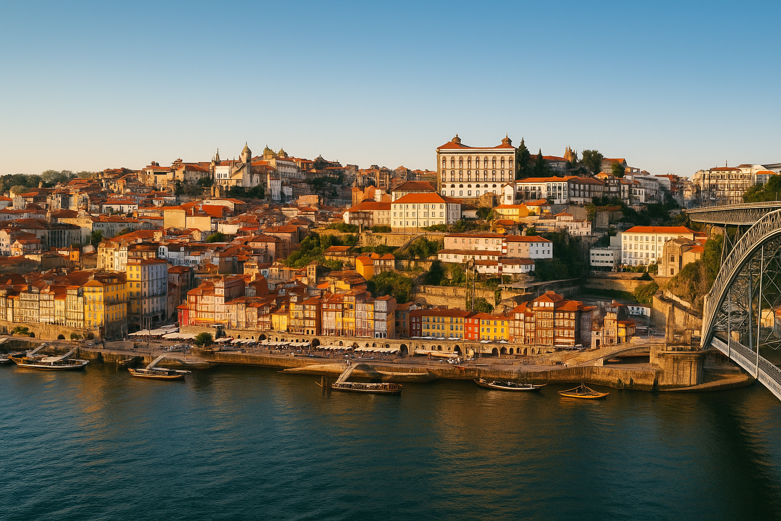 Vue symbolique de l'immobilier Ă Porto